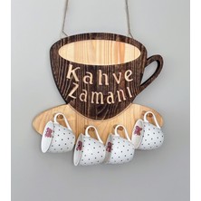 Doruk Ahşap Atölyesi Masif Ahşap Fincan Askısı