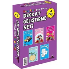 Beyaz Panda Yayınları Okul Öncesi 4 Yaş Dikkat Geliştirme Seti (5 Kitap)