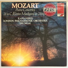 Decca Mozart Piano Concertos 21 In C (Elvira Madigan) & 23 In A Lp Plak (Orijinal 1975 Dönem Ingiltere Baskı)