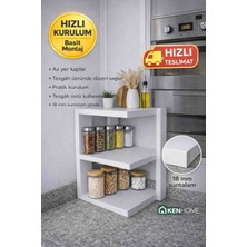 Kenhome Tezgah Üstü Baharatlık – Mutfak Düzenleyici Organizer – 18 mm Suntalam