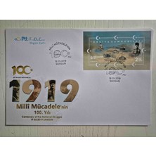 Edi Antik Milli Mücadelenin 100.YILI Samsun.; 19 Mayıs 2019 Tarihli Ilk Gün Zarfı.; Nadir Fdc.; Temiz Koleksiyonluk.