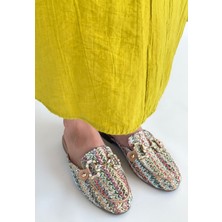 Yenda Renkli Dokumalı Terlik - Lisinya