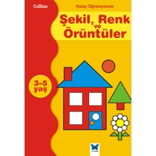 Mavi Kelebek Yayınları Kolay Öğreniyorum Şekil, Renk ve Örüntüler (3-5 Yaş)