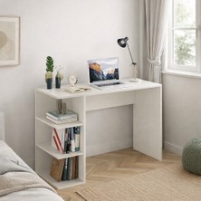 Kidy Woody Smart Çalışma Masa - Raflı Çlışma Masa - Ofis Masası - Ders Masası (100×50×74 Cm)