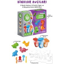 Bigkids Toys Dinozor Avcıları Oyun Hamuru Seti (17 Parça - 352 Gr)