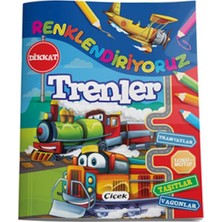 Çiçek Yayıncılık Renklendiriyoruz - Trenler