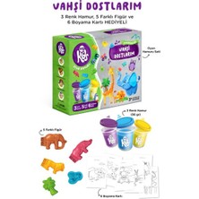 Bigkids Toys Vahşi Dostlarım Oyun Hamuru Seti (14 Parça - 344 Gr)