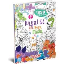Yumurcak Yayınları Hayal Et-Çiz-Boya-Süsle 850 Çıkartma -2