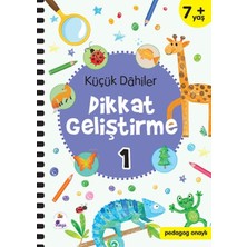 İndigo Kitap Küçük Dahiler Dikkat Geliştirme 1 - 7+ Yaş (Pedagog Onaylı)