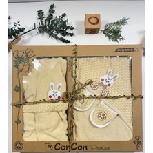 Ens Group Avm %100 Organik/ Yenidoğan Bornoz Tavşan /yenidoğan Bebek Hediyesi / 0-2 Yaş