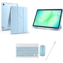Redmud Teknoloji Ipad 11.nesil A16 /ıpad 10.nesil ile Uyumlu Standlı Kılıf Klavye Mouse ve Dokunmatik Kalem Seti