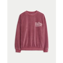 Marks & Spencer Pamuk‑karışımlı Sweatshirt (6‑16 yaş)