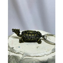 Metal Kaplumbağa Anahtarlık Oynarbaşlı ve Ayakları Hareketli
