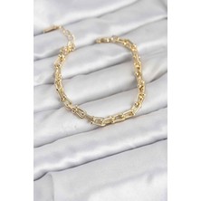 Solenya Gold Renk Tifani Model Pirinç Kadın Bileklik