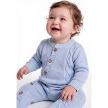 Trikomer Triko Çapraz Düğmeli Soft Bebek Tulum