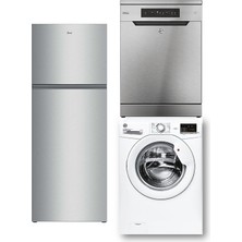 Hoover 3'lü Beyaz Eşya Set Inox (HODQ4T718EX-H3W 4102DA4/1-17-HF 3E9L0X2-17)