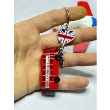 Kırmızı London Bus, Telefon Kulübesi, Royal Guard, Union Jack Metal Anahtarlık