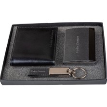 Hediye Shop Isme Özel  Cüzdan, Kartvizitlik ve Anahtarlık Seti