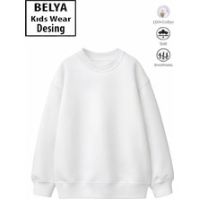 Belya Kids Wear Baskısız Unıseks Çocuk Sweatshirt