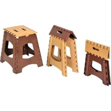 Kuzgun Ticaret Büyük Boy Katlanabilir Plastik Tabure - Katlanır Tabure 23X27X36 cm