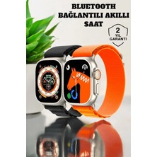 No 35 Moda Bluetooth Bağlantılı 49MM Dokunmatik Akıllı Saat Sağlık ve Spor Takip Özellikli