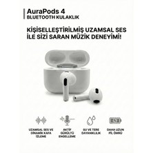 AuraPods 4 Anc Geliştirilmiş Versiyon Kablosuz Bluetooth Kulaklık