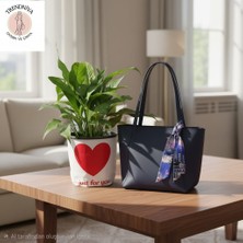 Trendniva Fular Detaylı El ve Omuz Çantası