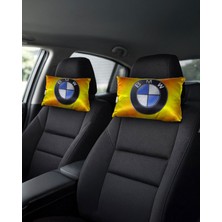 Bigohobi Tüm Araçlara Uyumlu, Desenli Oto Boyun Yastığı, Araç Yastığı, Koltuk Yastığı (2'li)