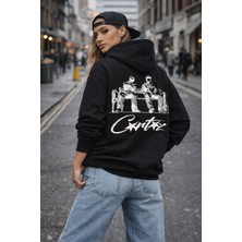 Camblys Unisex Cortiez Bank Baskılı Oversize Sweatshirt