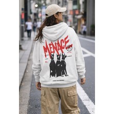 Camblys Unisex Stüssy Doberban Baskılı Oversize Sweatshirt