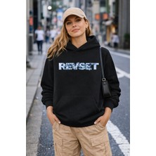 Camblys Revolt Ön Yazılı Oversize Kapüşonlu Sweatshirt
