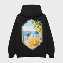 Camblys Amalfi Lemon Sırt Baskılı Oversize Kapüşonlu Sweatshirt