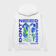 Camblys Need Sırt Baskılı Oversize Kapüşonlu Sweatshirt