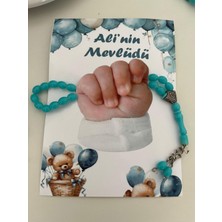 Helvacıoğlu Çikolata Bebek Doğum, Doğum Günü, Mevlüt, Özel Gün Hediyelik Isimli Tesbih  , 10 Adet,