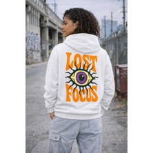 Camblys Lost Focus Baskılı Oversize Kapüşonlu Sweatshirt