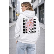 Camblys Be Kınd Sırt Baskılı Oversize Kapüşonlu Sweatshirt