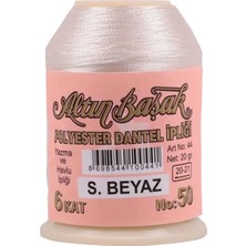 Kuzgun Ticaret Altınbaşak Oya ve Dantel Ipi 20 gr - Royaleks - No: Ş.beyaz