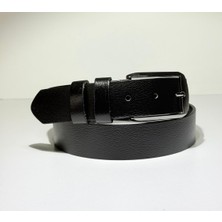 Kemerbox %100 Hakiki Deri Erkek Kemer Siyah3,5