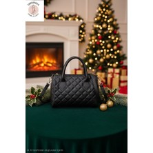 Trendniva Kapitone Desenli El ve Omuz Çantası