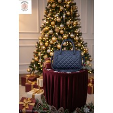 Trendniva Kapitone Desenli El ve Omuz Çantası