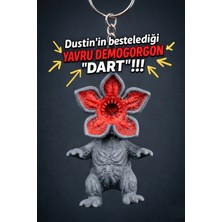 Demogorgon Yavru Anahtarlık – Stranger Things Dustin’in Beslediği Dart Figürü! Koleksiyonluk Tasarım