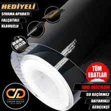 Jansın Home Siyah Parlak Mutfak, Dolap, Tezgah, Beyaz Eşya ve Mobilya Kaplama Kendinden Yapışkanlı Folyo