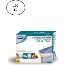 Mas Laminasyon Filmi Parlak 78X102 125 Mic 100 Lü