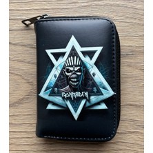 Iron Maiden Baskılı Siyah Cüzdan