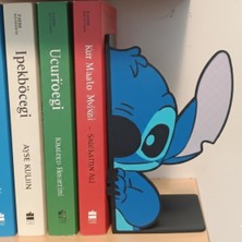 Olafigo Stitch Temalı 4 Renkli Dekoratif Kitap Tutucu - Çocuk Odası ve Kitaplık Düzenleyici