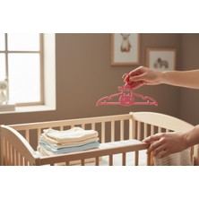 3D Tasarım Sevimli Inek Tasarımlı Çocuk Askısı (4lü) Pembe