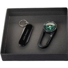 Hediye Shop Kişiye ve Isme Özel Çakı ve Karabina Pusula Seti