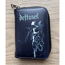 Deftones Baskılı Siyah Cüzdan