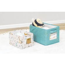 No 35 Moda Baby 2'li Pencereli Düzenleyici Çok Amaçlı Organizer Kutu (Yeşil)