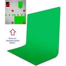 500 x 160 cm Yeşil Fon Perde Kumaş Yesil Fon